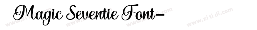获取 Magic Seventie Font字体转换